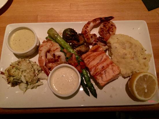 Bristol Seafood Grill signature dishes Jumbo Lump Crab Cakes
Seafood Mixed Grill
Maine Lobster Bisque